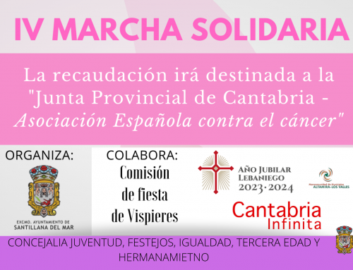 El Ayuntamiento de Santillana del Mar organiza una marcha solidaria en favor de la Asociación Española Contra el Cáncer